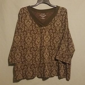 Womans Blouse Size 2X Sonoma Mid Length Sleeve